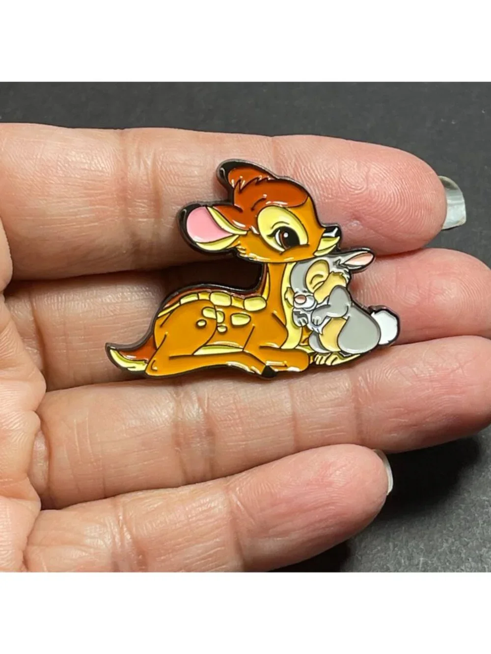 Bambi Thumper Lapel Pin Deer Rabbit Friends Badge Brooch Accessories Jewelry Pin
